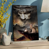 Thumbnail for God Is Always With Us Cat - Gift For Cat Lover, Gift For Pet Lover, For Religion Canvas AK