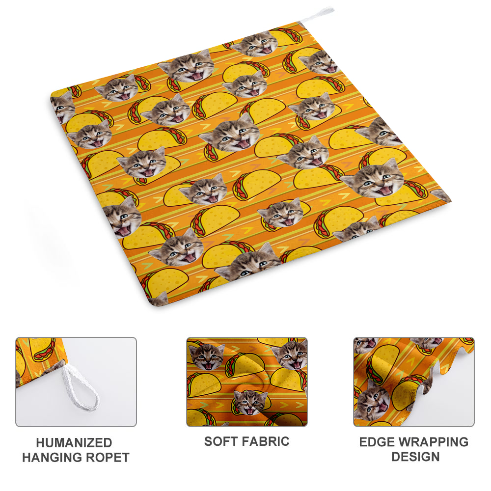 Custom Food Is Everything Dog Cat Photo Hand Towel, Pet Lover Gift JonxiFon