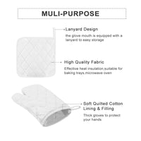 Thumbnail for Custom Multiple Face Photo Oven Mitts & Potholder, Kitchen Gift FC