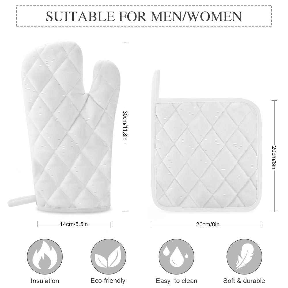 Custom Food Is Everything Photo Oven Mitts & Potholder, Pet Lover Gift AI