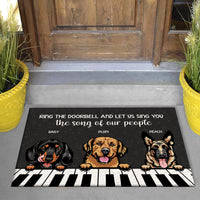Thumbnail for Ring The Doorbell Custom Doormat, DIY Gift For Dog Lovers AB