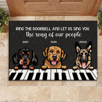 Thumbnail for Ring The Doorbell Custom Doormat, DIY Gift For Dog Lovers AB