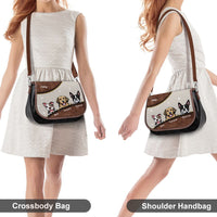 Thumbnail for Personalized Face Dog Cat Pattern Leather Handbag, Gift For Dog Lover JonxiFon