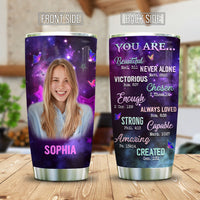 Thumbnail for Personalized Daughter You Are Bible Verses Tumbler, Gift For Daughter AA