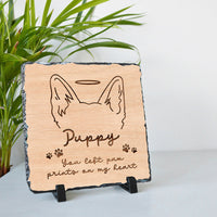 Thumbnail for Pawprints On My Heart Ver 1 Dog Square Slate Gift for Dog lovers CTAn