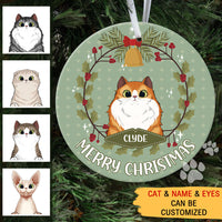 Thumbnail for Fluffy Cat - Personalized Christmas Decorative Ornament AE