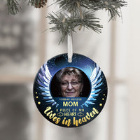 Thumbnail for A Piece Of My Heart Lives In Heaven- Personalized Ornaments, Custom Photo Gift JonxiFon