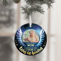 Thumbnail for A Piece Of My Heart Lives In Heaven- Personalized Ornaments, Custom Photo Gift JonxiFon