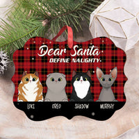 Thumbnail for Dear Santa Defing Naughty- Personalized Shaped Ornament AE