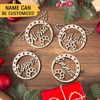 Thumbnail for Decoration Gift For Christmas, Wedding & Anniversary - Personalized  Wooden Pet Ornament AE