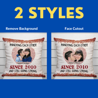 Thumbnail for Upload Couple Photo Annoying Each Other Pillow, Custom Valentine Day Gift AD