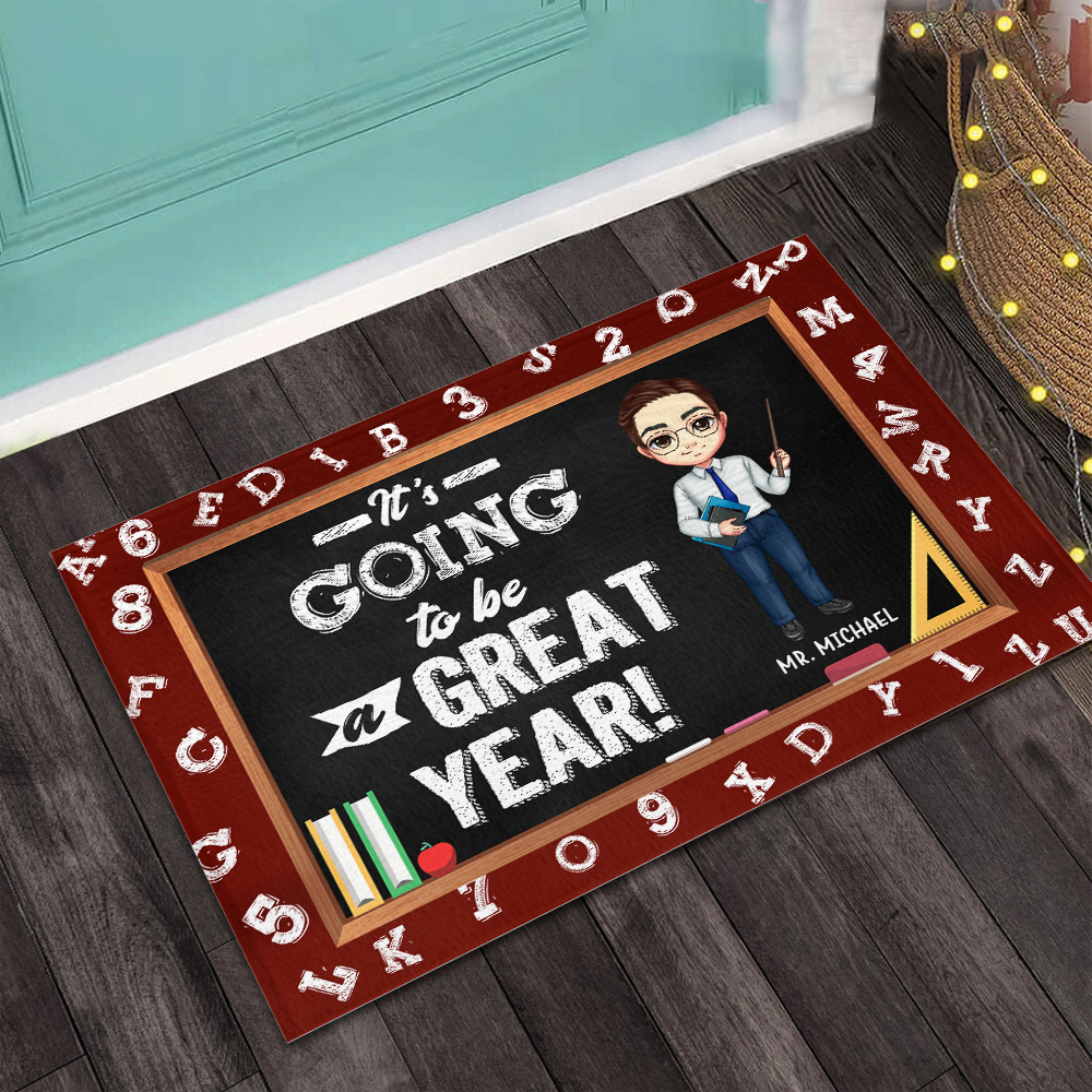 It's Going To Be A Great Year Teacher Doormat, Classroom Decor AB