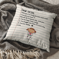 Thumbnail for Love Letter Pillow, Personalized Gift for Mom and Dad AD