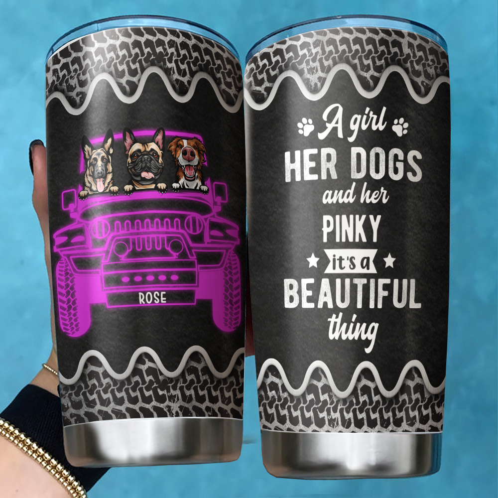 A Beautiful Thing Tumbler, DIY Gift For Dog Lovers AA