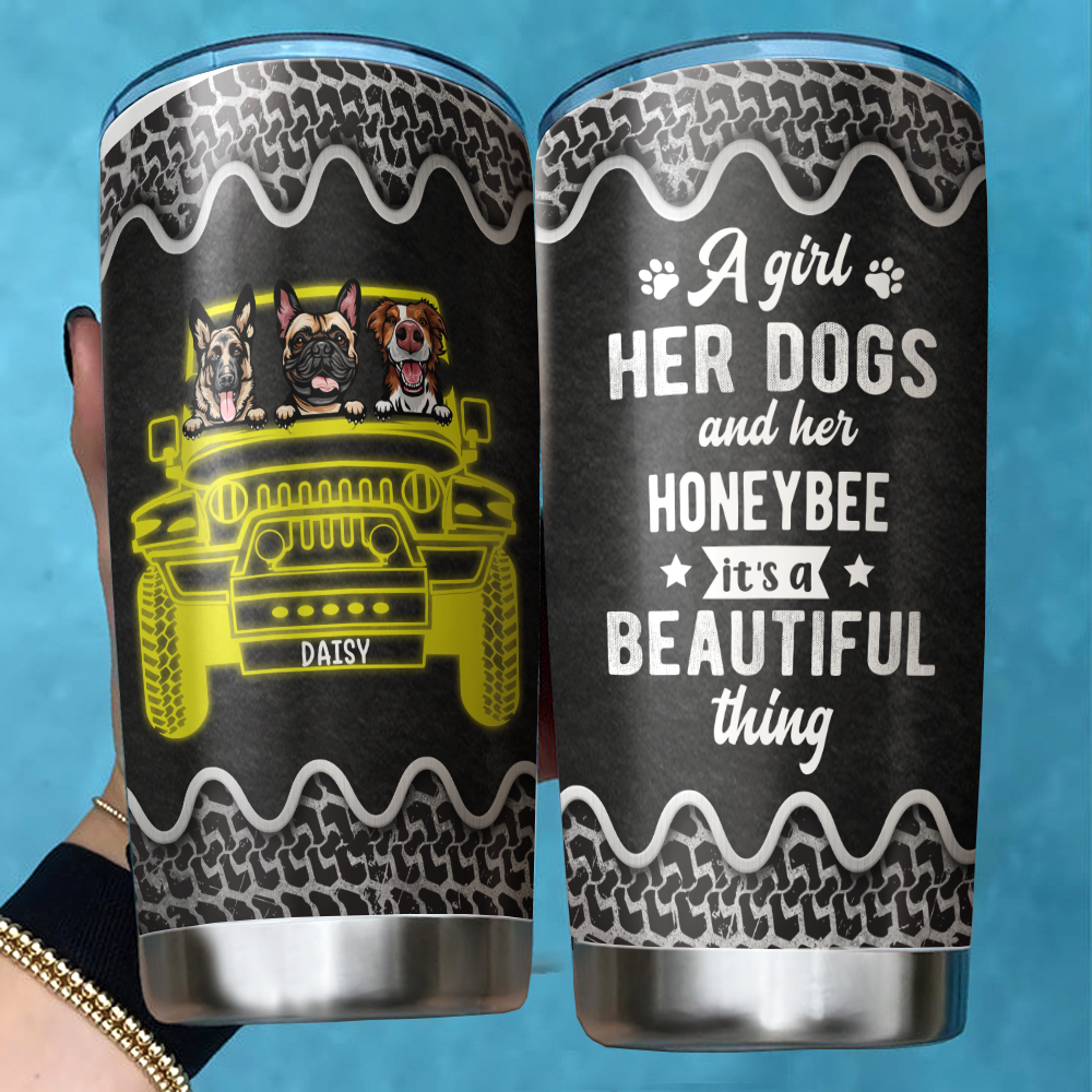 A Beautiful Thing Tumbler, DIY Gift For Dog Lovers AA