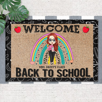 Thumbnail for Welcome Back To School Teacher Doormat, Classroom Decor 2022 AB