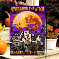 Thumbnail for Never Mind The Witch Garden Flag, DIY Gift For Dog Lovers AD
