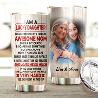 Thumbnail for Lucky Son/Daughter Of An Awesome Mom/Dad Family Tumbler AA