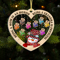 Thumbnail for Personalized Being a Grandma Is Priceless Printed Acrylic Ornament, Customized Holiday Gift For Grandma Nana Mommy Aunt AE