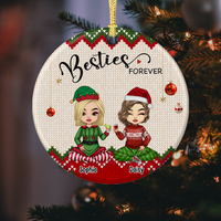 Thumbnail for We Are Besties Forever And Always Personalized Ornament, Customized Holiday Ornament AE