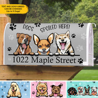 Thumbnail for Dogs Spoiled Here House Address Magnetic Mailbox Cover, Personalized Mailbox Cover AF