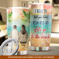 Thumbnail for I Want To Hold Your Hand At 80 Personalized Tumbler AA