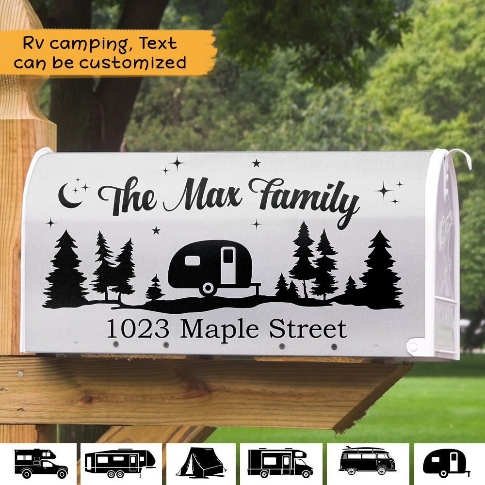 Custom RV Camping Mailbox Cover, Gift For Camper AF
