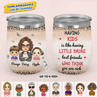 Thumbnail for Having Kids Mother's Day Gift For Mom- 12oz Personalized 304 Grade Stainless Steel Tumbler JonxiFon