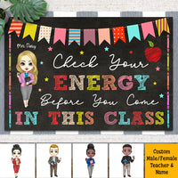 Thumbnail for Check Your Energy Teacher Doormat, DYI Classroom Decor AB