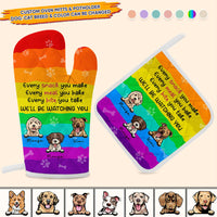 Thumbnail for Custom Every Snack You Make Oven Mitts & Potholder, Pet Lover Gift AI