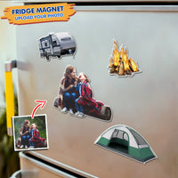 Thumbnail for Custom Rv Camping Photo Magnets, Fridge Magnet For Camping Lovers JonxiFon