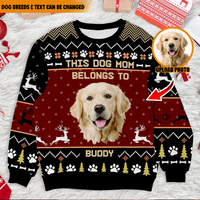 Thumbnail for This Dog Mom Belongs To Ugly Christmas Sweater, Christmas Gift For Dog Mom Dog Dad AB