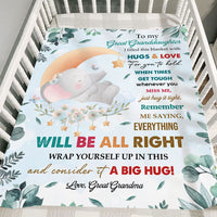 Thumbnail for Gift From Great Grandma Fleece Blanket AB