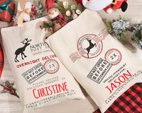 Thumbnail for Custom Name Santa Sack Christmas Bag, Christmas Gift For Family Dung-Diep