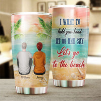 Thumbnail for I Want To Hold Your Hand At 80 Personalized Tumbler AA