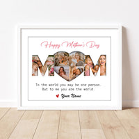 Thumbnail for Custom Happy Mother's Day Mom Photo Collage Picture Frame, Gift For Mom/Grandma AA