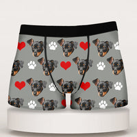 Thumbnail for Custom Face Photo Dog Cat Men's Boxer Briefs, Gift For Him AI