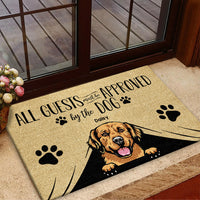 Thumbnail for Approved By The Dog Custom Doormat, DIY Gift For Dog Lovers AB