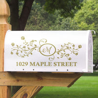 Thumbnail for Leafy Dreams Paw Prints Address Mailbox Cover, Dog Lover Gift AF