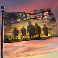 Thumbnail for All Gave Some, Some Gave All Veteran Grommet Flag AJ