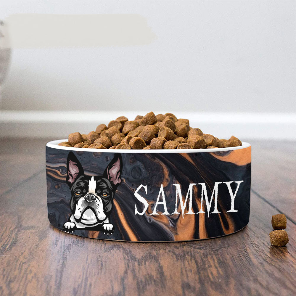 Liquid Color Pet Ceramic Bowl, Dog Lover Gift Printway