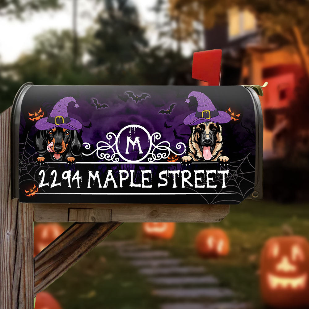 Halloween Dog Mailbox Cover, Dog lover Gift AF