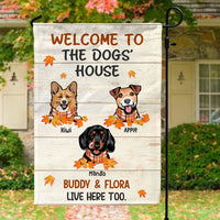 Thumbnail for Welcome To The Dog House Fall Garden Flag, Dog Lover Gift AD