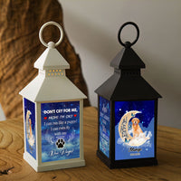 Thumbnail for Custom Dog Photo Dont cry for me Memorial Lantern II, Pet Memorial Gift JonxiFon