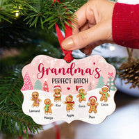 Thumbnail for Personalized Mom Grandma Perfect Batch Grandkids Printed Wood Ornament, Christmas Gift For Grandparent AE