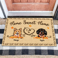 Thumbnail for Home Sweet Home Dog Cat Fall Doormat, Funny Doormat AB