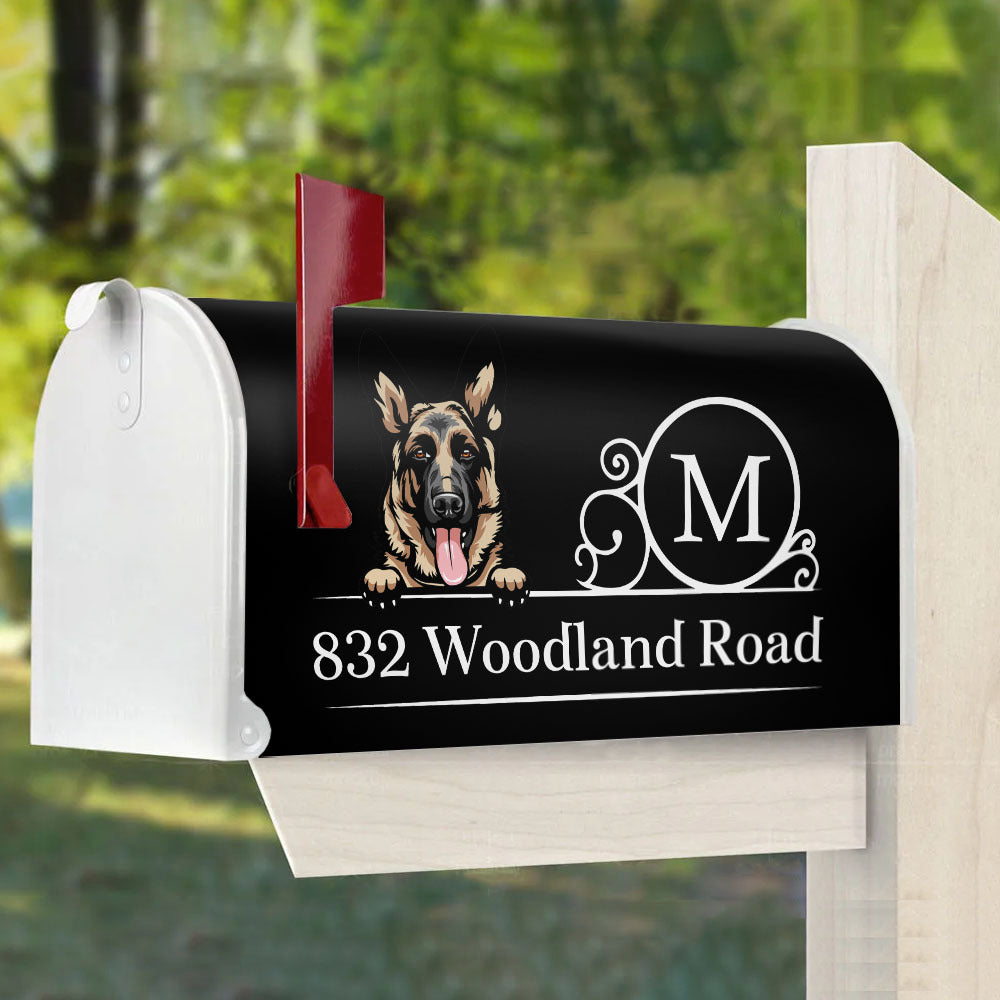 Custom Family Name House Address Magnetic Mailbox Cover, Pet Lover Gift AF