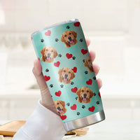 Thumbnail for Dog Mom Dog Dad Photo Upload Tumbler, DIY Gift For Pet Lovers AA