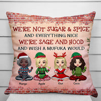 Thumbnail for Personalized We Are Sage And Hood Friend Besties Pillow, Christmas Gift For BFF AD