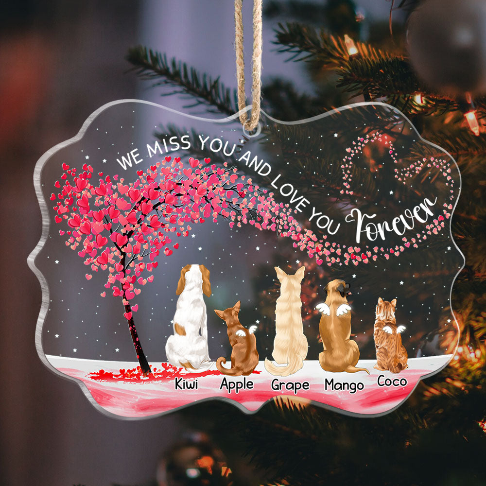 Personalized Dog Acrylic Ornament Custom Cat Name Breed Christmas Gift AE
